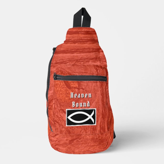 Red Knotty Heaven Bound Sling Bag (Front)