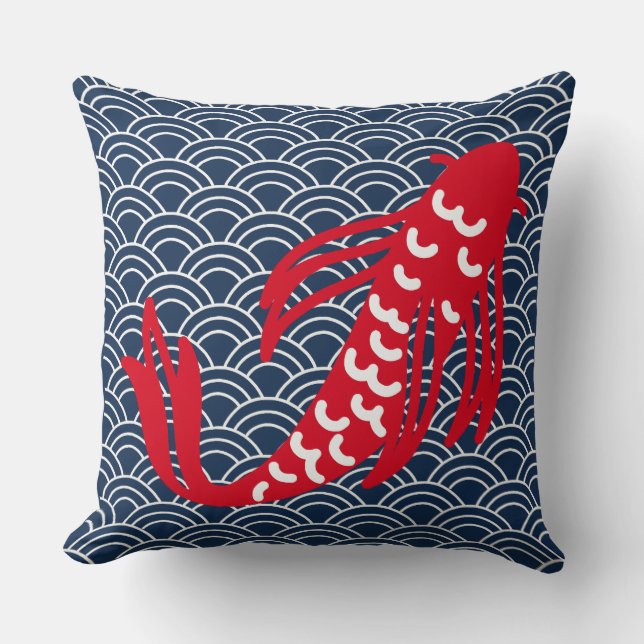 Red Koi Fish Cushion (Front)