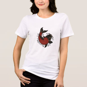 Red Koi T-Shirt Tri-Blend Shirt