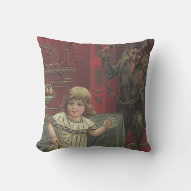 Red Krampus Girl Dining Room Switch Cushion (Front)