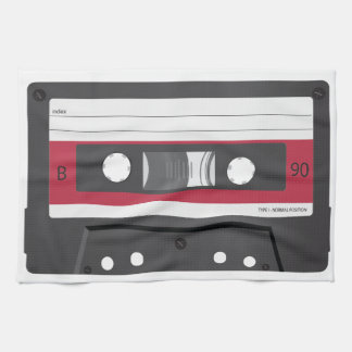 Red label Compact Cassette Tea Towel