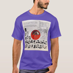 Red label Dog And Record Player Great artists T-Shirt