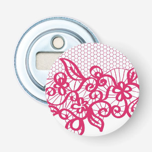 Red lace bottle opener