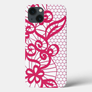 Red lace iPhone 13 case