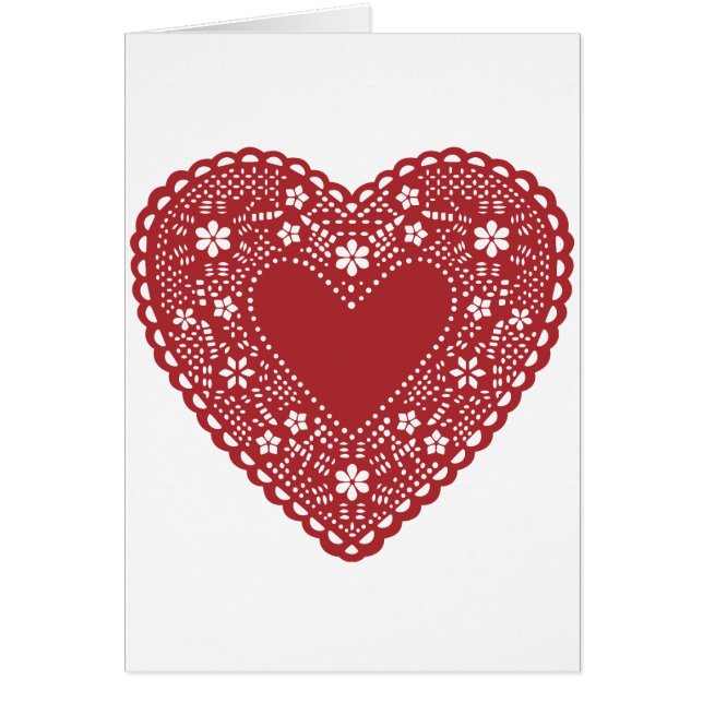 Red Lace Heart (Front)