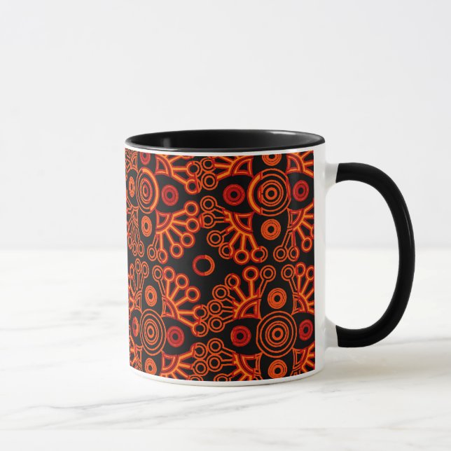 red lace mug (Right)