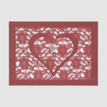 Red Lace Pattern Valentine's Day