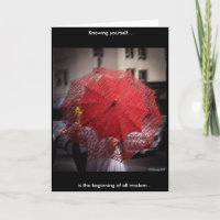 Red Lace Umbrella Photograph Greeting Card