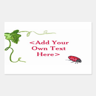 Red Lady Bug Insect Custom Stickers