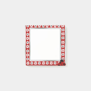 Red Lady Bug Post-it® Notes