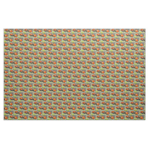 Red Lady Bugs Fabric