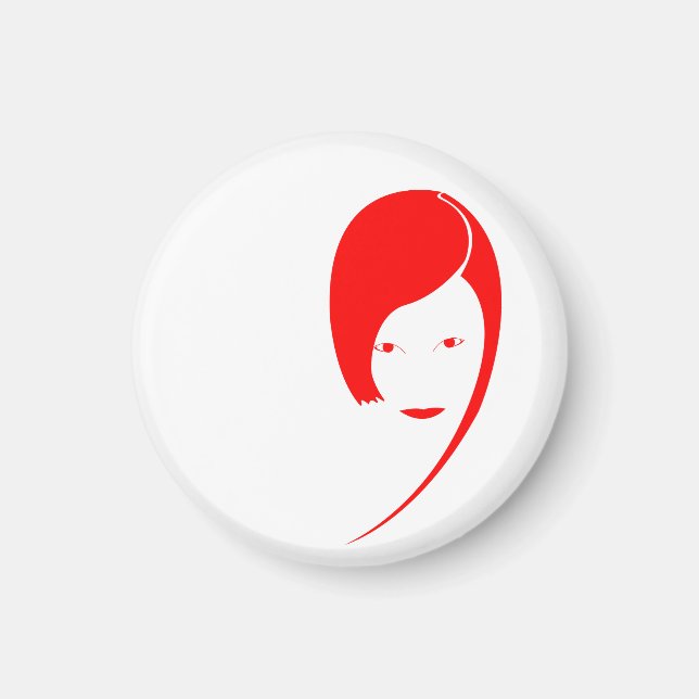 red lady magnet (Front)