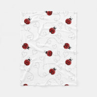 Red Ladybug Beetle Insect Lover Black Hearts