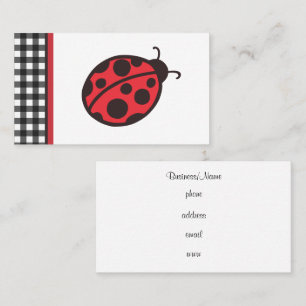 Red Ladybug Business Cards