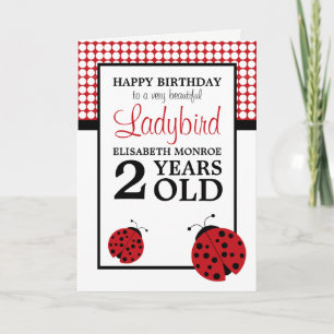 Red Ladybug Children's Birthday Card