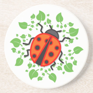 Red ladybug coaster
