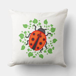 Red ladybug cushion