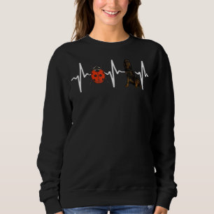 Red Ladybug Gordon Setter Heartbeat Dog Sweatshirt