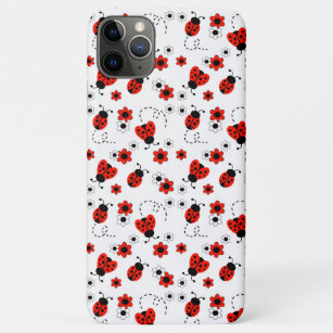 Red Ladybug Lady Bird Lady Bug Floral Girl Case-Mate iPhone Case