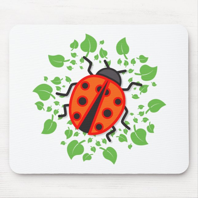 Red ladybug mouse mat (Front)