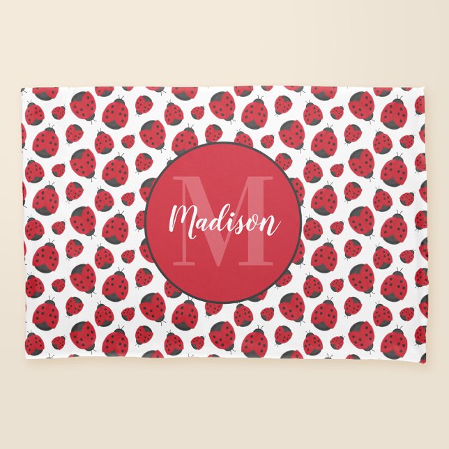 Red Ladybug Pattern Personalised Pillowcase (Creator Uploaded)