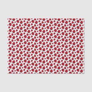 Red Ladybug Pattern Tissue Paper