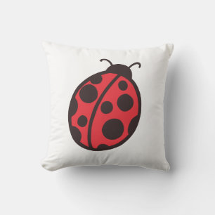 Red Ladybug  Pillow