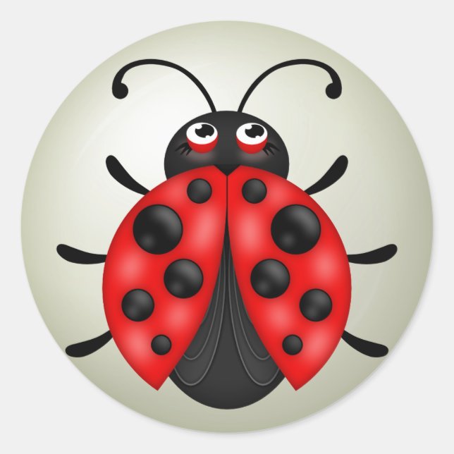Red Ladybug Sticker Sheets (Front)