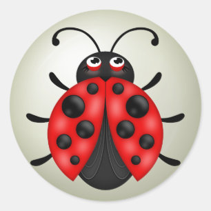 Red Ladybug Sticker Sheets