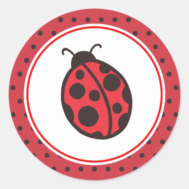 Red Ladybug Stickers (Front)