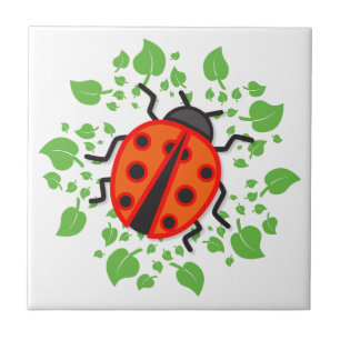 Red ladybug tile