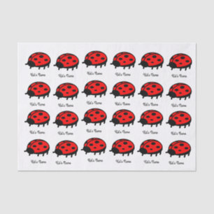 Red ladybug tissue paper