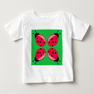 Red Ladybugs Baby T-Shirt
