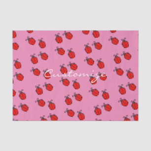 Red Ladybugs Crawling Thunder_Cove Tissue Paper