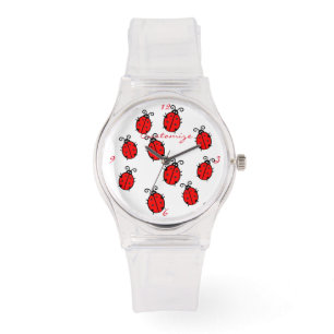Red Ladybugs Crawling Thunder_Cove Watch