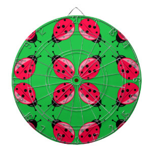Red Ladybugs Dartboard