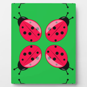 Red Ladybugs Plaque