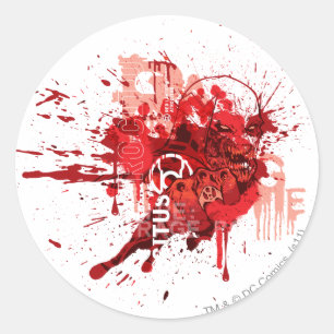 Red lantern Corps Collage Classic Round Sticker