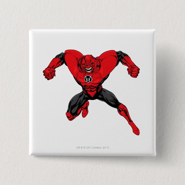 Red Lantern Corps - Rage Jump 1 15 Cm Square Badge (Front)