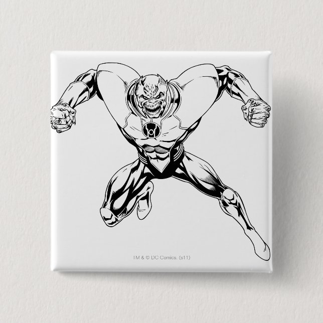 Red Lantern Corps - Rage Jump 3 15 Cm Square Badge (Front)