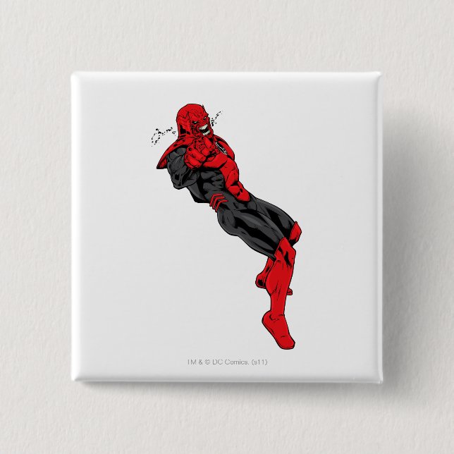 Red Lantern Corps - Rage Leaning 1 15 Cm Square Badge (Front)