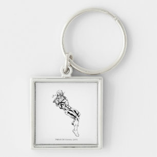 Red Lantern Corps - Rage Leaning 3 Key Ring