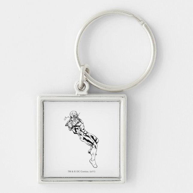 Red Lantern Corps - Rage Leaning 3 Key Ring (Front)