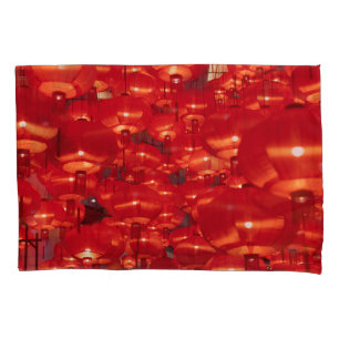 Red Lanterns Chinese New Year Pillowcase