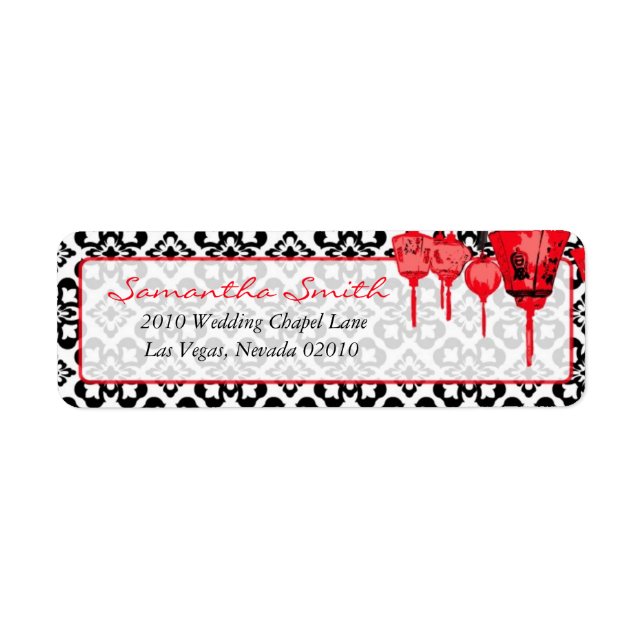 Red Lanterns Return Label B (Front)