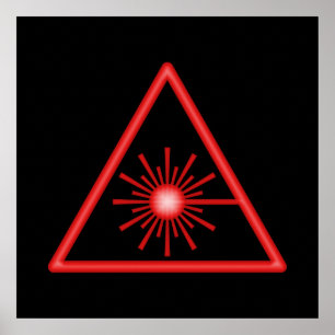 Red Laser Symbol Poster