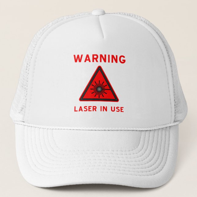 Red Laser Warning Symbol Cap (Front)