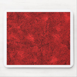 Red Lava Rock Texture Mouse Mat
