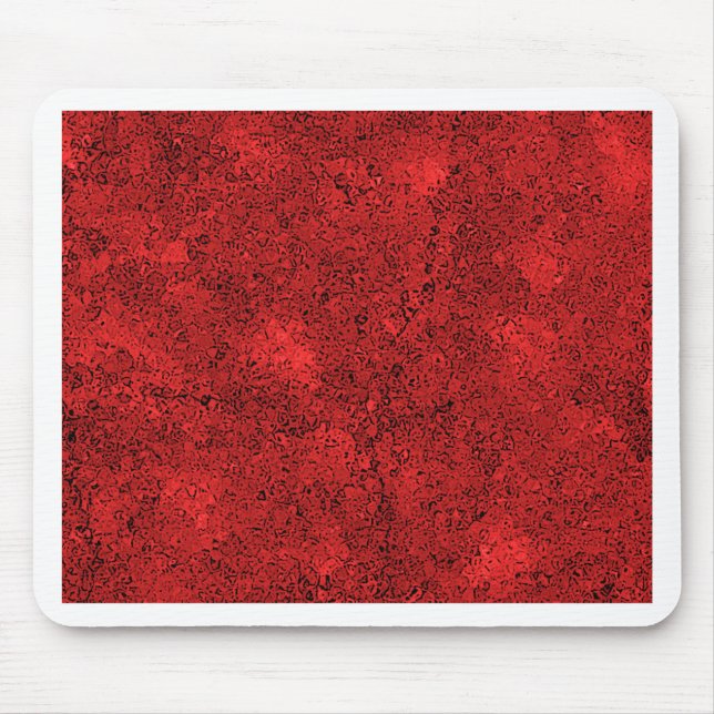 Red Lava Rock Texture Mouse Mat (Front)