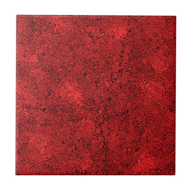 Red Lava Rock Texture Tile (Front)